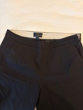 J. Crew Black Tailored Straight-Leg Pants